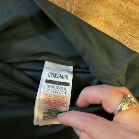 Gymshark dark green leggings stretchy like new - Picture 2 of 3